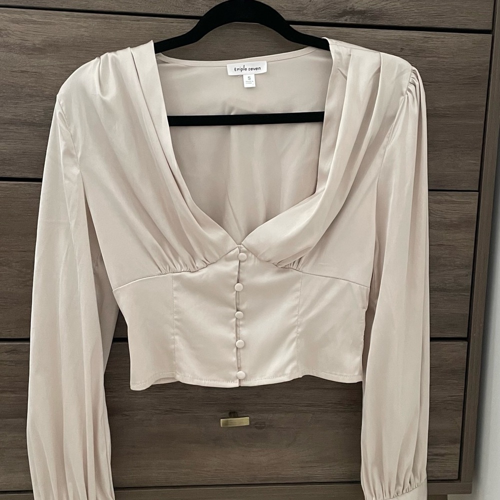 Triple Seven Champagne Blouse